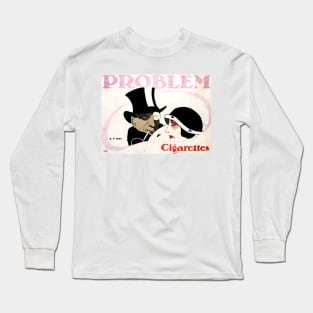 Turkish PROBLEM Cigarettes 1912 by Hans Rudi Erdt Vintage German Plakatstil Advertisement Long Sleeve T-Shirt